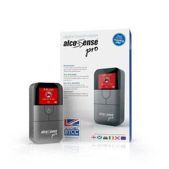 AlcoSense Pro Electronic Breathalyser with Pack of 25 Mouthpieces