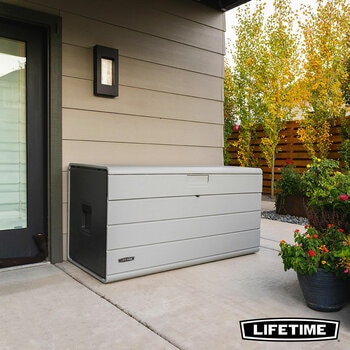 Lifetime 985 Litre (260 Gallon) Deck Box with Divider - Model 60482 Lifetime 985 Litre (260 Gallon) Deck Box with Divider - Model 60482