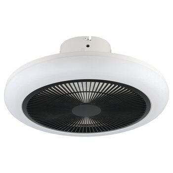 Eglo Kostrena LED Ceiling Fan Light in Black and White