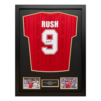 Ian Rush Signed Framed Liverpool Football Shirt