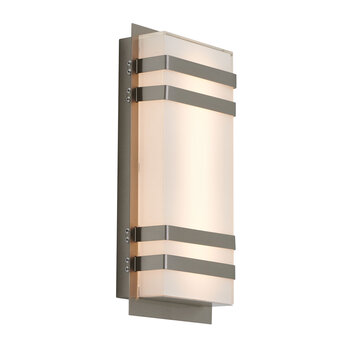 Artika Glow Box 3 Indoor/ Outdoor LED Wall Light in Stainless Steel 