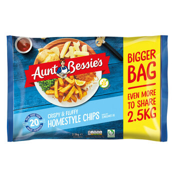 Aunt Bessie's Crispy & Fluffy Homestyle Chips, 2.5kg