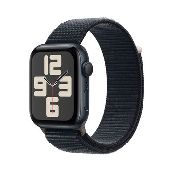 Apple Watch SE GPS, 44mm Aluminium Case with Sport Loop