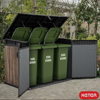 Keter Rosewood Horizon 6ft 3" x 3ft 7" (1.9 x 1.1m) Horizontal 2,020 Litre Storage Shed Keter Rosewood Horizon 6ft 3" x 3ft 7" (1.9 x 1.1m) Horizontal 2,020 Litre Storage Shed