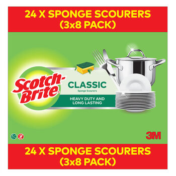 Scotchbrite Scourer, 24 Pack