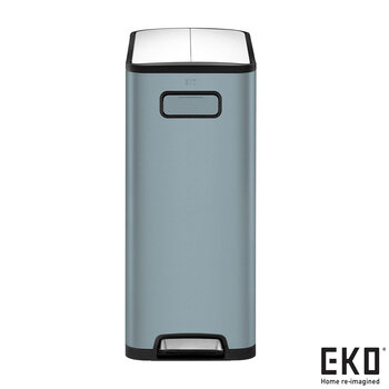 EKO Ecofly 20+20L Stainless Steel Kitchen Bin in Titanium Blue