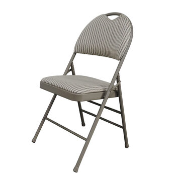 L'Image High Back Steel Padded Fabric Folding Chair