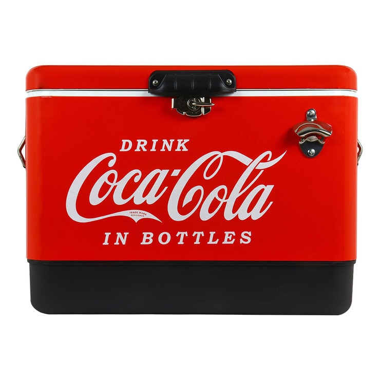 Coca-Cola Ice Chest Cooler with Bottle Opener Coca-Cola Ice Chest Cooler with Bottle Opener