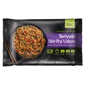 Pulmuone Teriyaki Stir Fry Udon Noodles, 4 Pack 