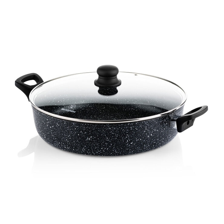 Westinghouse Low Non-Stick Casserole with Lid, 32cm Westinghouse Low Non-Stick Casserole with Lid, 32cm