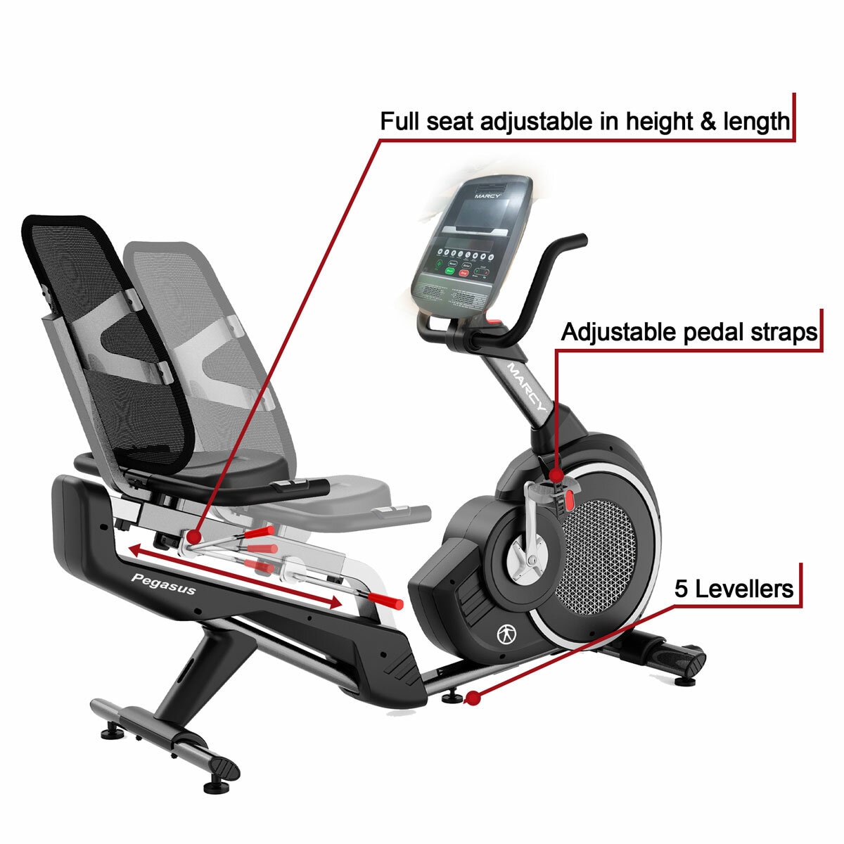 Marcy Pegasus Premium Home Recumbent Bike Marcy Pegasus Premium Home Recumbent Bike