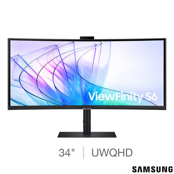 Samsung S65VC 34 Inch UWQHD 100Hz VA Curved Monitor, LS34C652VAUXXU