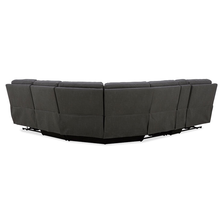 Gilman Creek Justin Grey Fabric Power Reclining Sectional Sofa Gilman Creek Justin Grey Fabric Power Reclining Sectional Sofa
