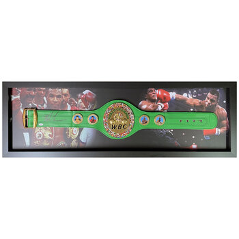 Mike Tyson Signed Framed WBC Replica Belt