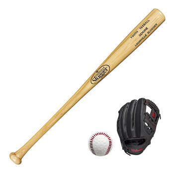Louisville Slugger Baseball Bat, Ball and Glove Youth Set
