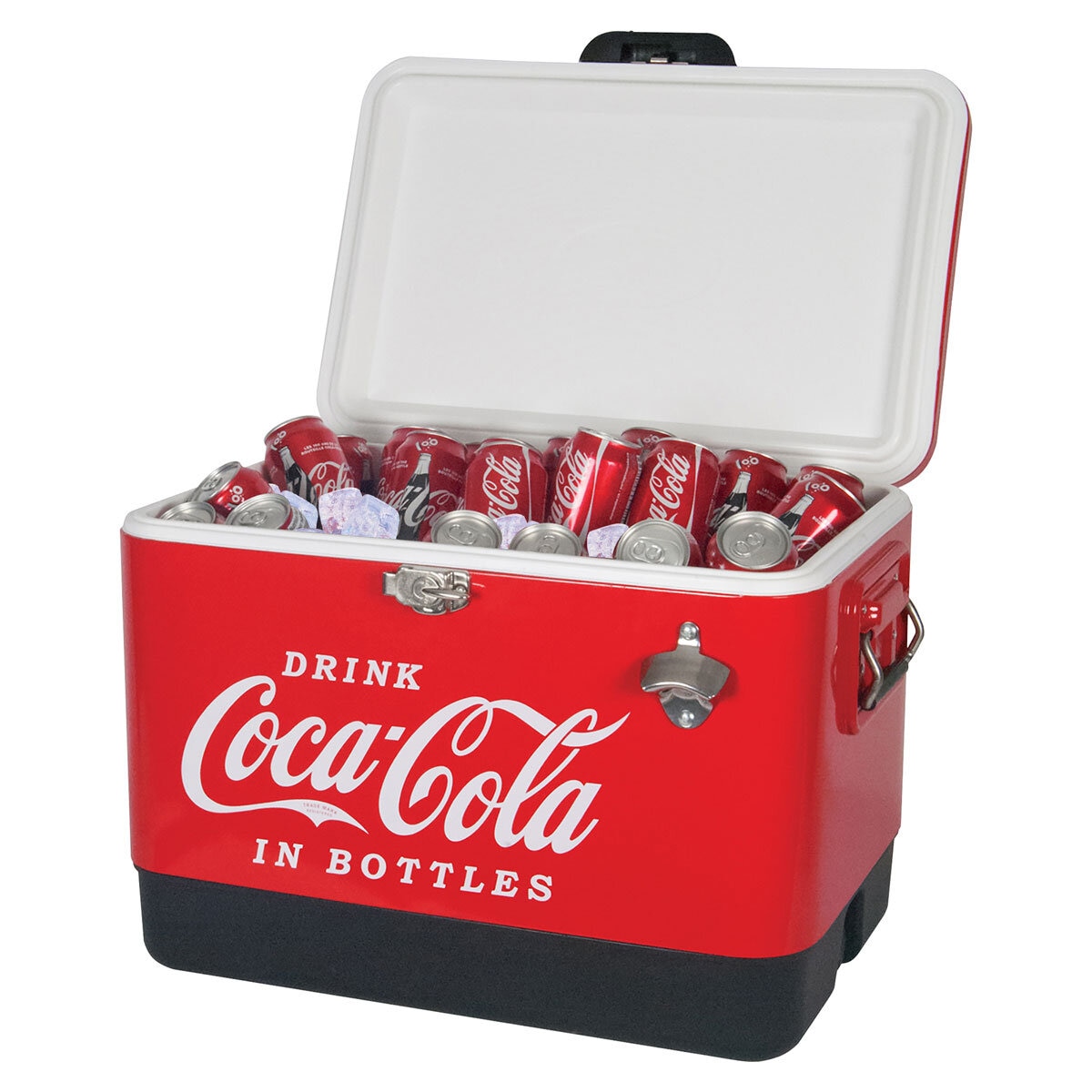 Coca-Cola Ice Chest Cooler with Bottle Opener Coca-Cola Ice Chest Cooler with Bottle Opener