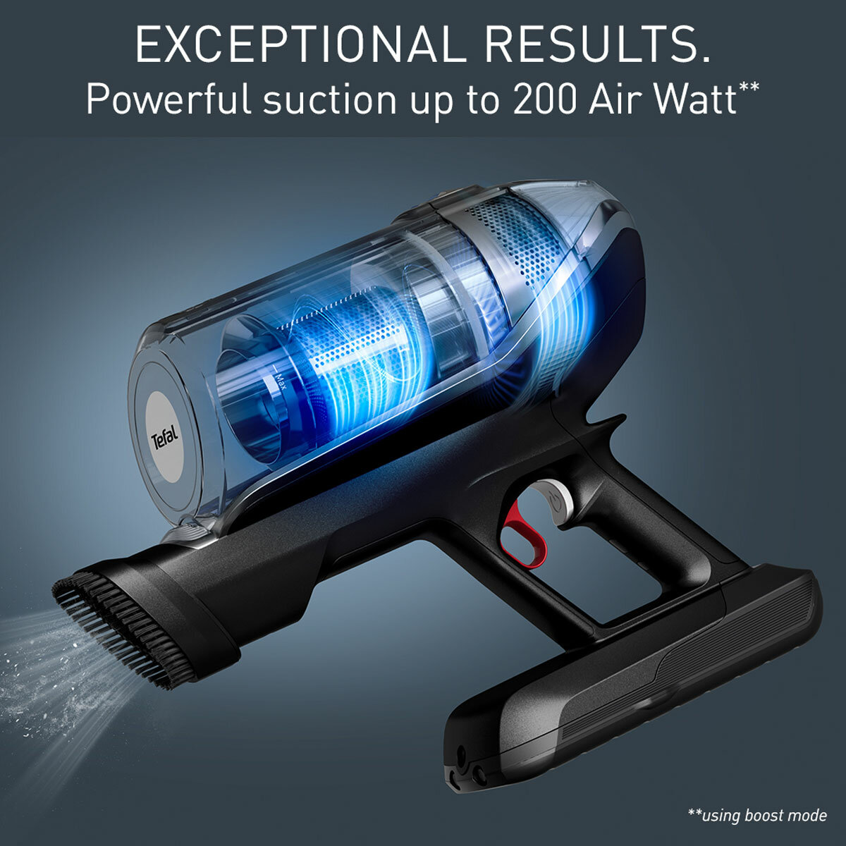 Lifestyle image of Tefal X-Force FlexCordless Stick Vacuum Cleaner with powerful suction up to 200aW Lifestyle image of Tefal X-Force FlexCordless Stick Vacuum Cleaner with powerful suction up to 200aW