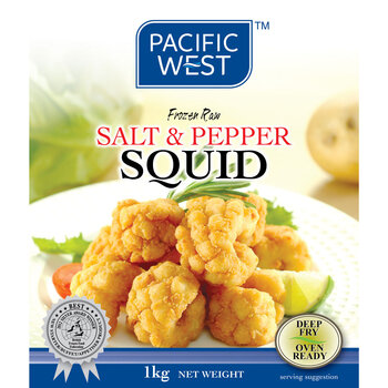 Pacific West Salt & Pepper Squid, 1kg