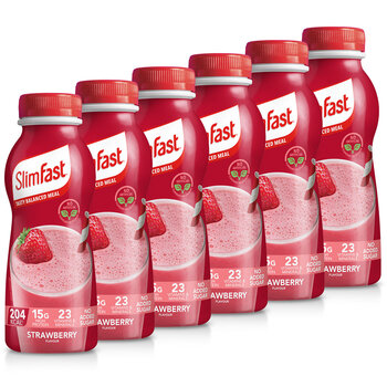 Slimfast Strawberry Shakes, 6 x 325ml