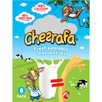 Cheerafa Peelable Cheese Sticks, 4 x 8 Pack