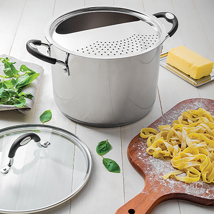 Tramontina Stainless Steel Stockpot & Drainer, 24cm / 7.8L Tramontina Stainless Steel Stockpot & Drainer, 24cm / 7.8L