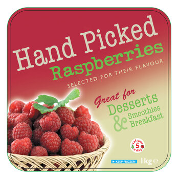 Berry Gardens Hand Picked Raspberries, 1kg
