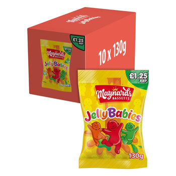 Maynards Jelly Babies, PMP £1.25, 10 x 130g
