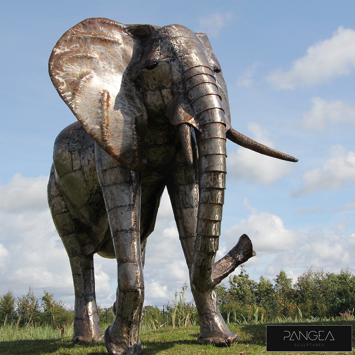 Pangea 6ft 182 8cm Elephant Ornamental Metal Structure Medium Costco Uk