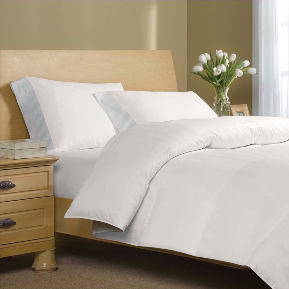 Charisma 400 Thread Count Duvet Set In Ivory King Costco Uk