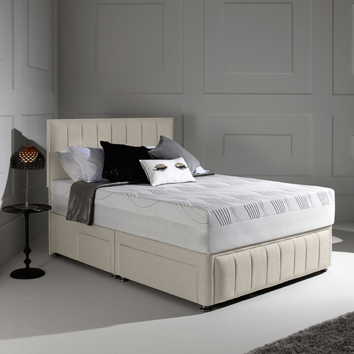 Octaspring 8500 Super King Mattress Roma 4 Drawer Divan Bed In