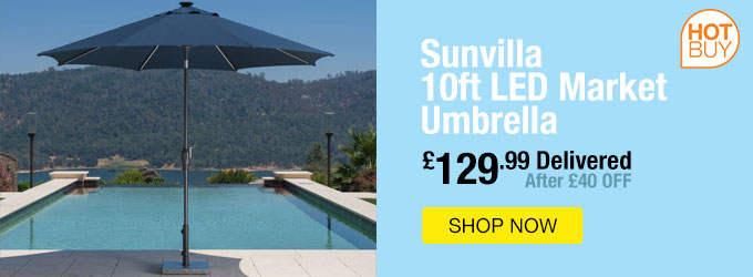 Sunvilla 10ft LED Market Umbrella