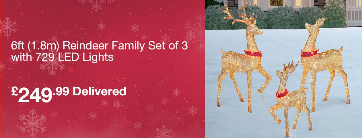 reindeer family set of 3