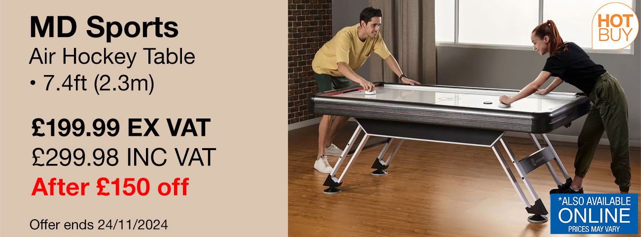 MD Sports 7.4ft (2.3m) Air Hockey Table