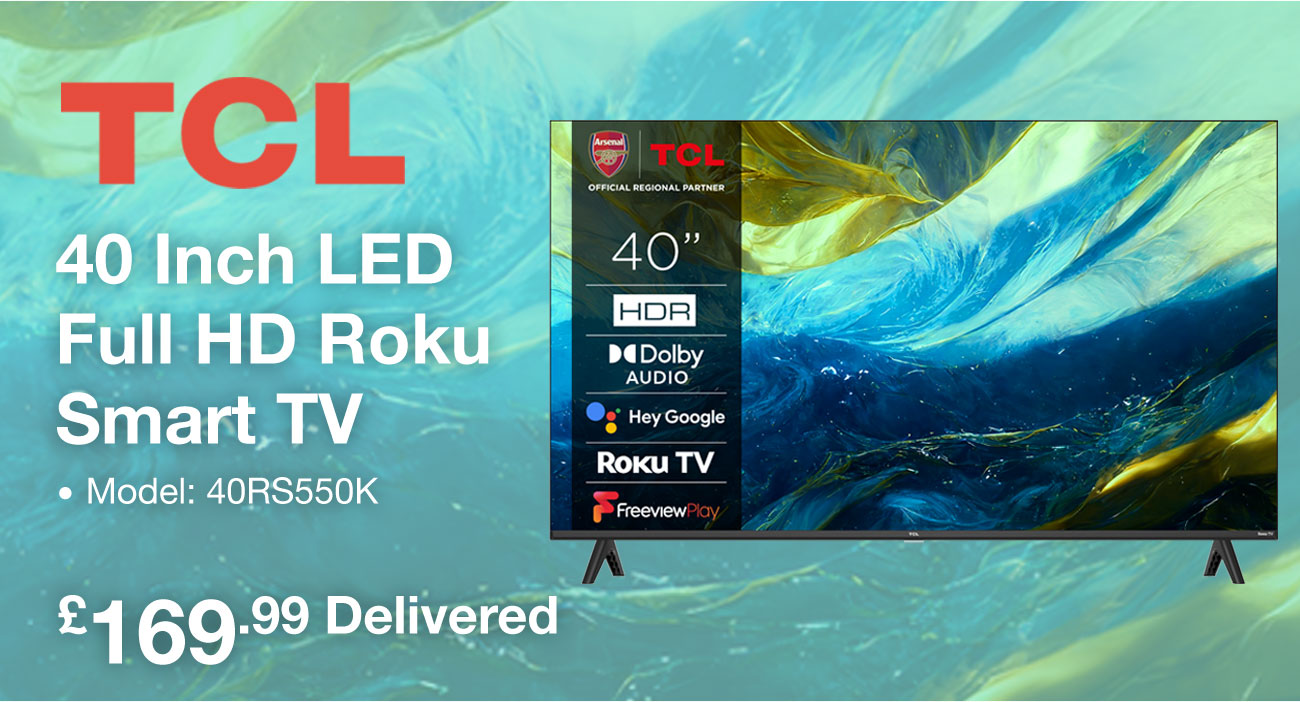 TCL 40 Inch LED Ultra HD Roku Smart TV