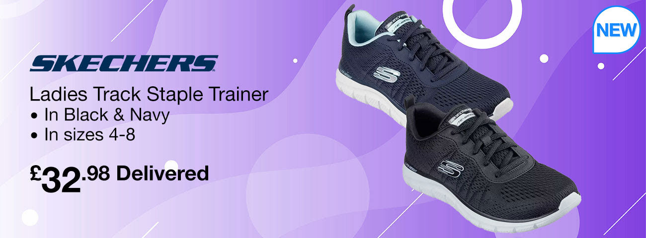 Skechers Ladies Track Staple Trainer