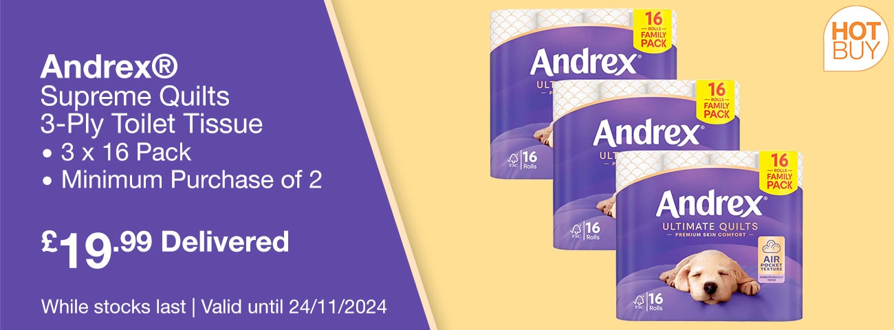 Andrex® Supreme Quilts 3-Ply Toilet Tissue