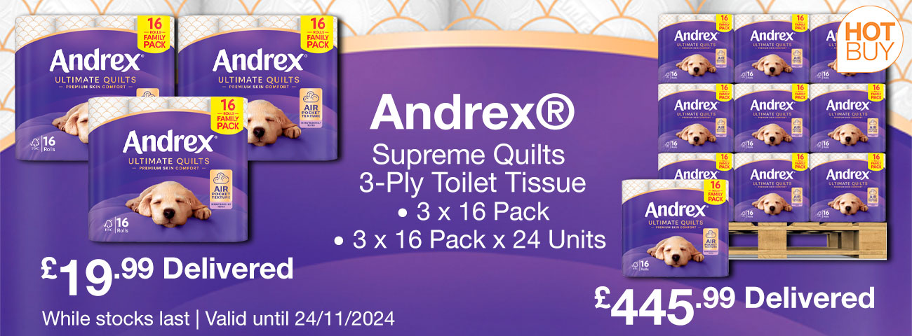 Andrex® Supreme Quilts 3-Ply Toilet Tissue