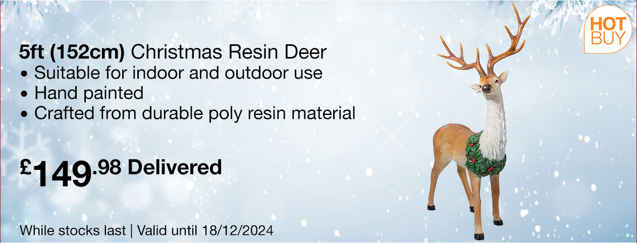 christmas resin deer