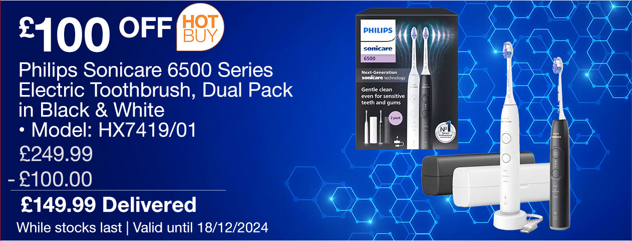 philips sonicare 6500 series electric toothbrush