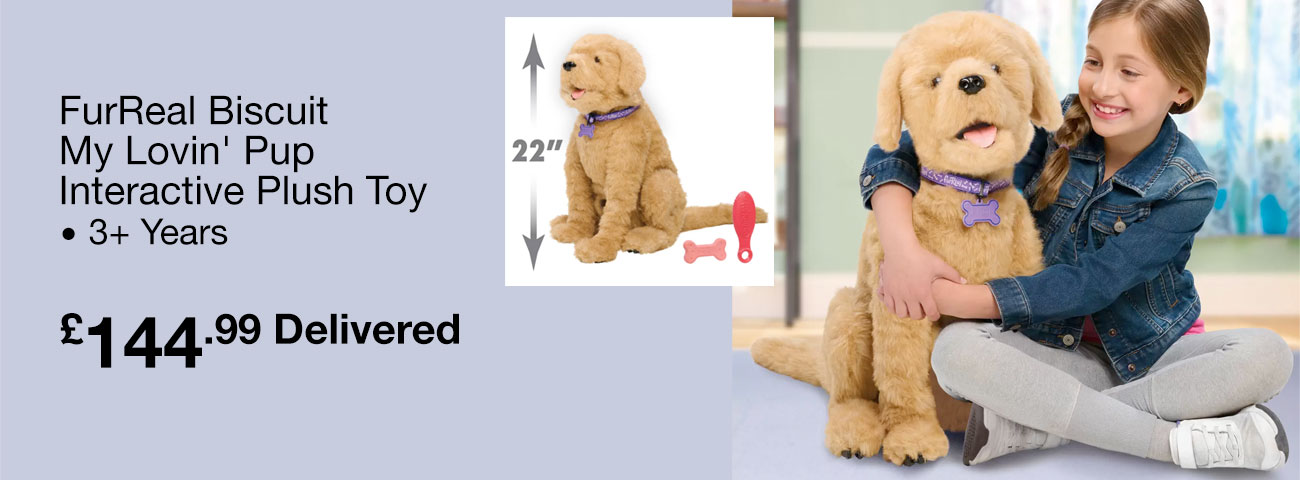 furreal biscuit my lovin pup interactive plush toy