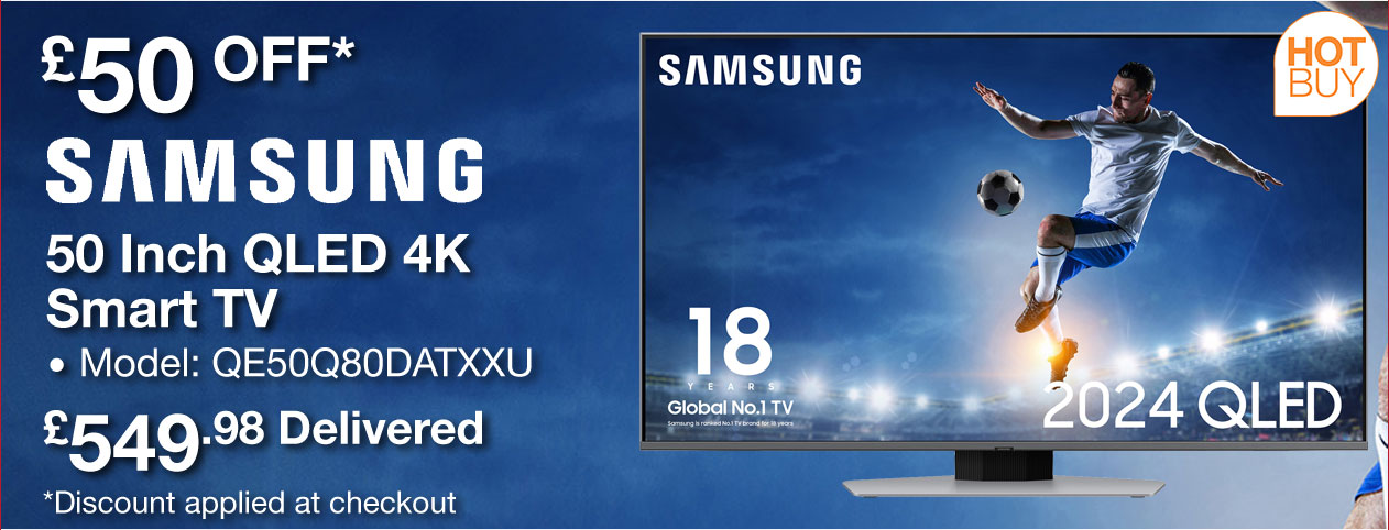 Samsung QE50Q80DATXXU 50 Inch QLED 4K Smart TV