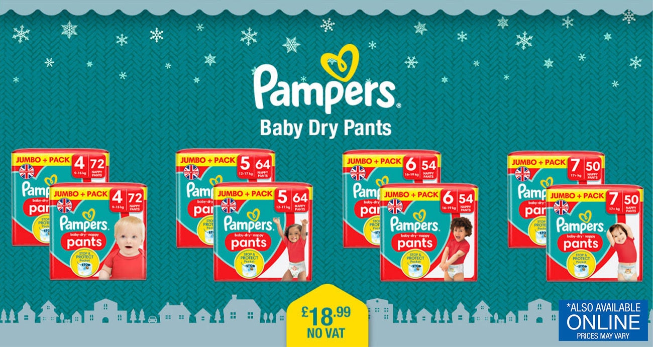 Pampers £15 - £19.99 Nappies & Wipes