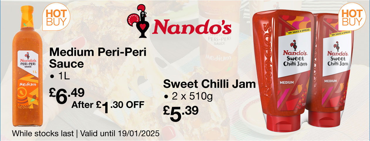 Nando's Medium Peri-Peri Sauce & Sweet Chilli Jam