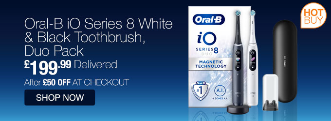 Oral-B iO Series 8 White & Black Toothbrush