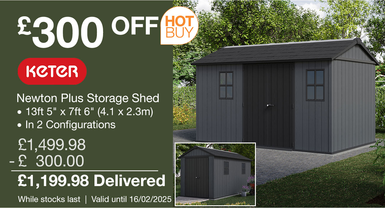 keter newton plus storage shed