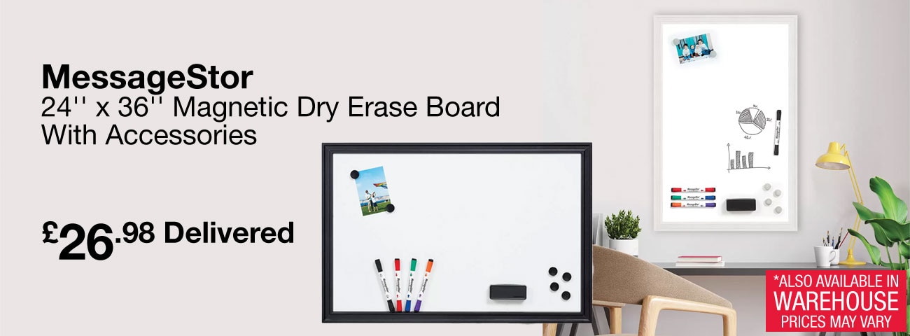 MessageStor Magnetic Dry Erase Board