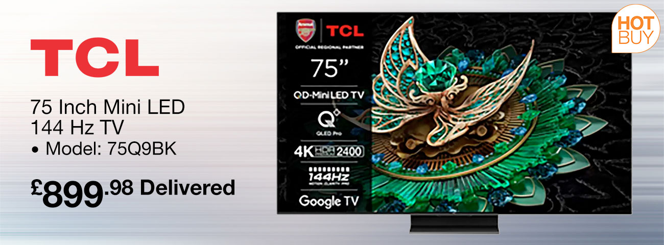 tcl 75 inch mini led tv