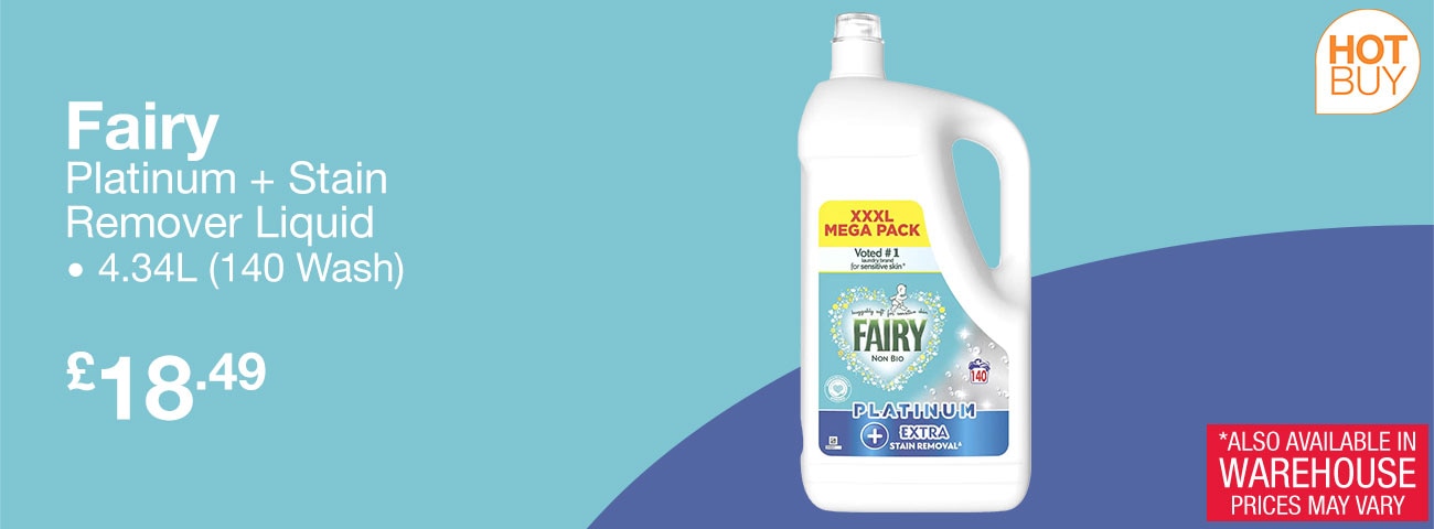 fairy platinum + stain remover liquid