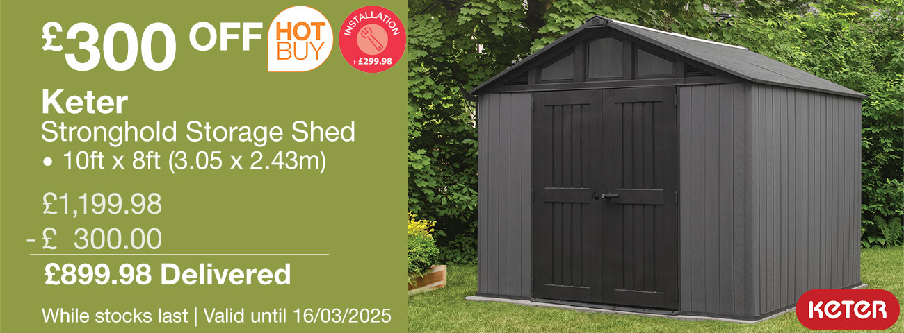 keter stronghold storage shed