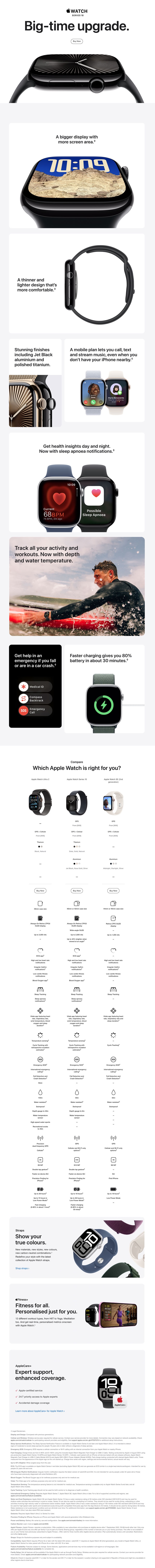 Apple Watch Series 10 GPS Cellular. Learn More